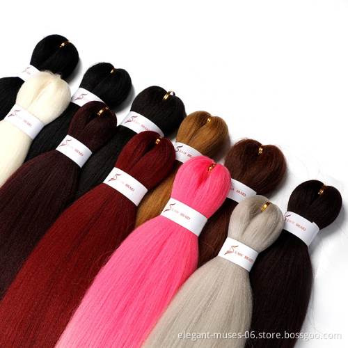 wholesale Jumbo yaki hair pre stretched braiding hair pony braiding  EZ EASY Braid